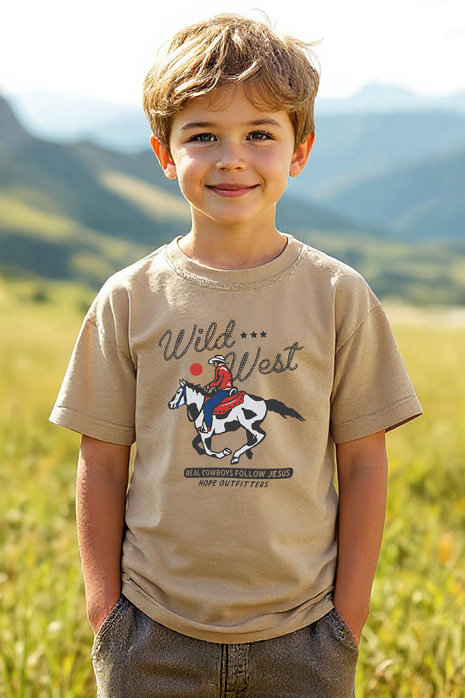 Real Cowboys Follow Jesus Toddler Tee