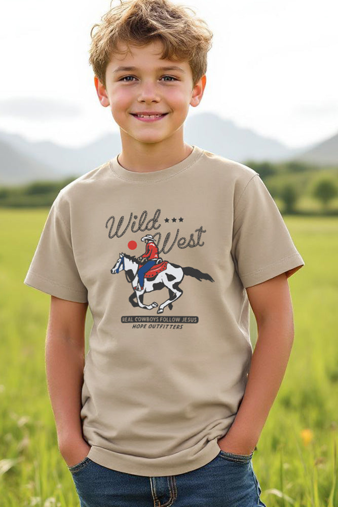 Real Cowboys Follow Jesus Youth Tee