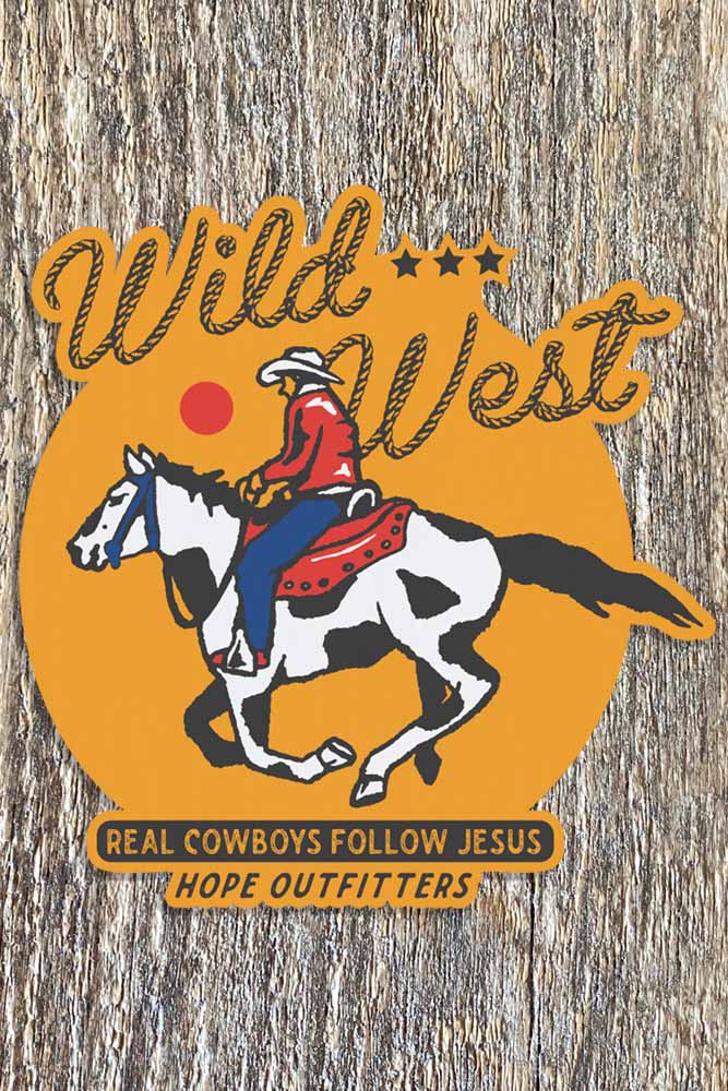 Cowboys Follow Jesus Sticker