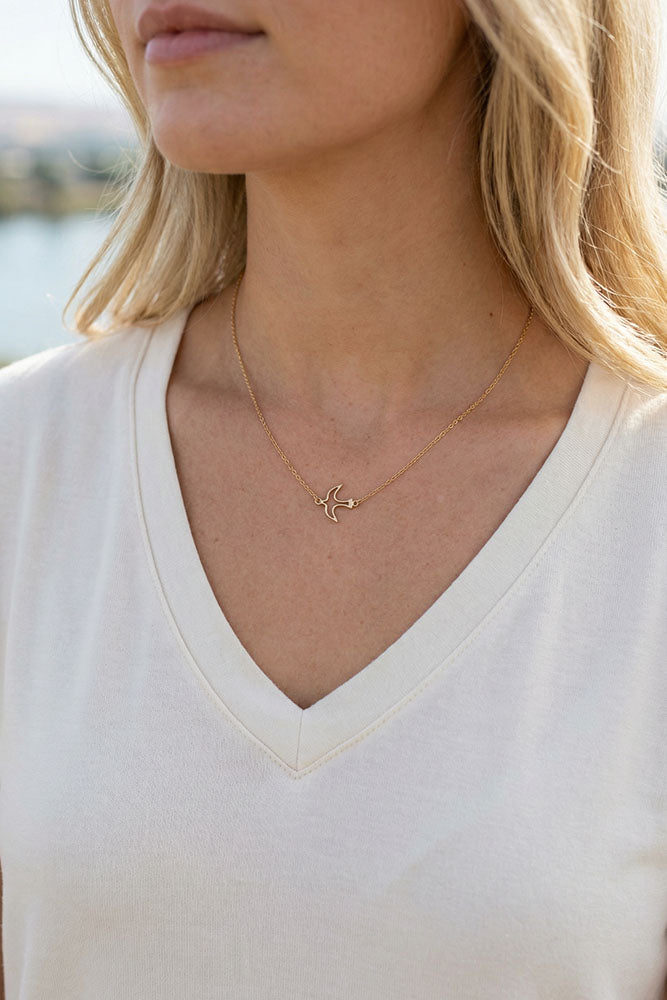 Fair-Trade Sparrow Necklace - Made by Survivors