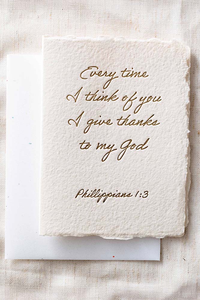 Fair-Trade Thanks to God Card