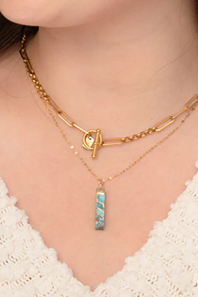 Brayden Turquoise Pendant Necklace