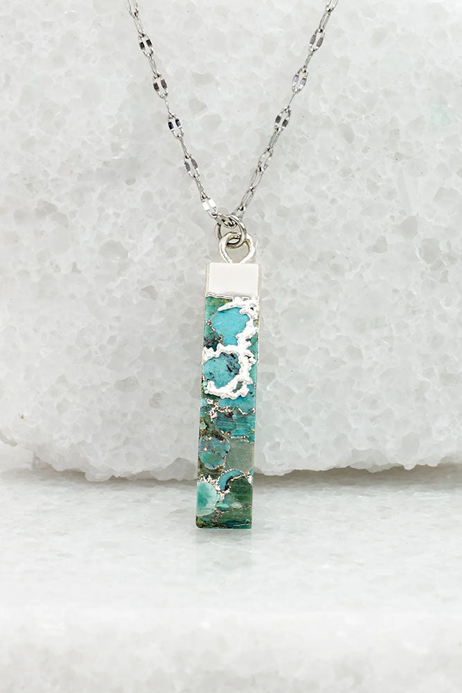 Fair-Trade Brayden Silver & Turquoise Necklace