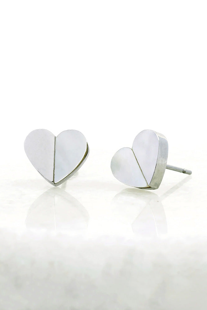Fair-Trade Silver Heart of Faith Earrings