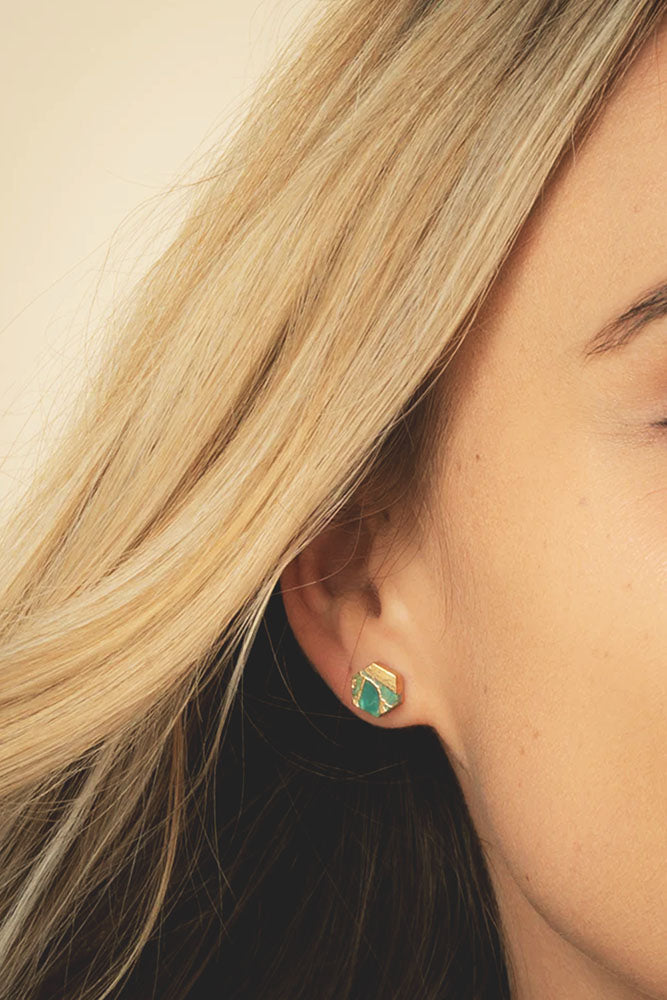 Fair-Trade Turquoise Hope Earrings