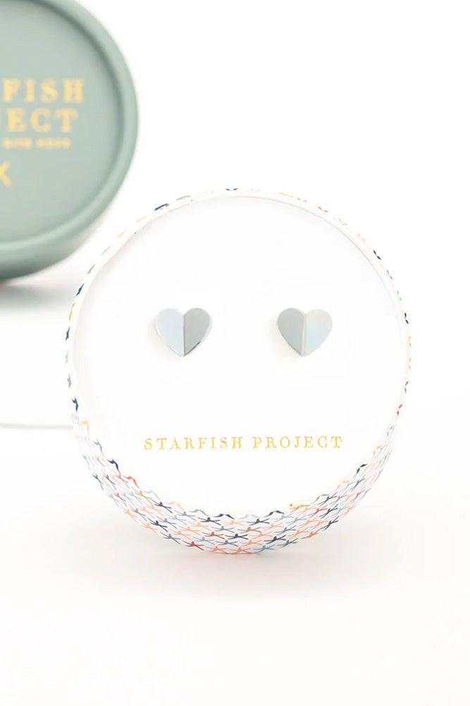 Fair-Trade Silver Heart of Faith Earrings