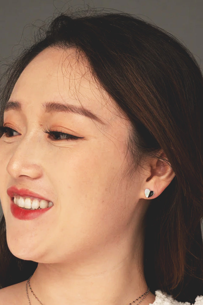 Fair-Trade Silver Heart of Faith Earrings