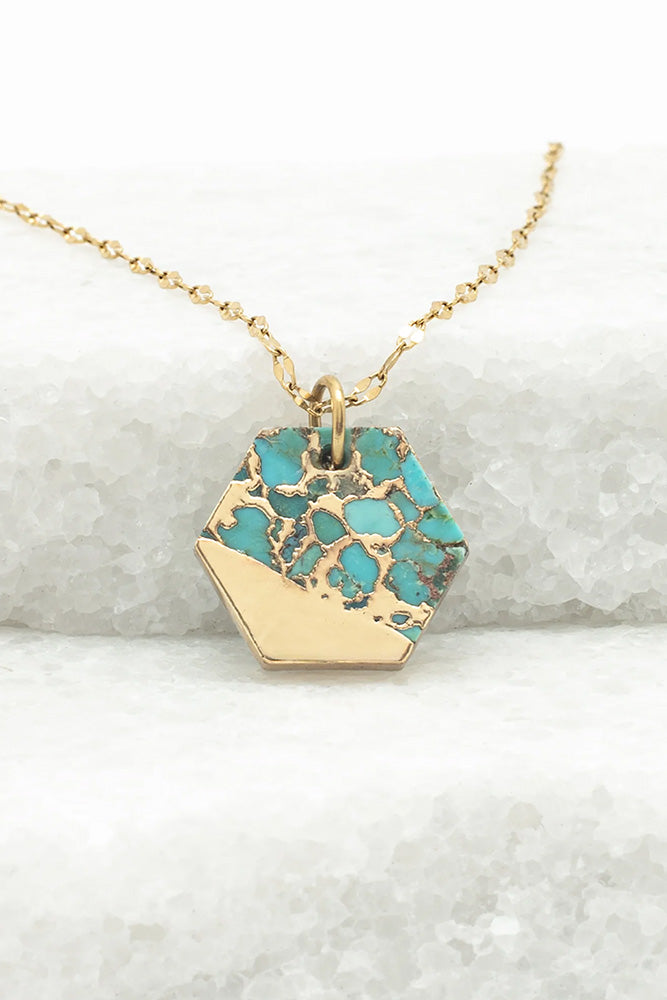 Fair-Trade Turquoise Hope Necklace