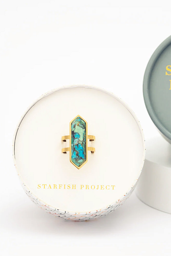 Fair-Trade Wild and Free Turquoise Ring