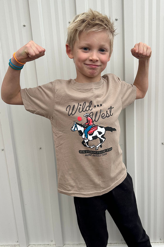 Real Cowboys Follow Jesus Toddler Tee