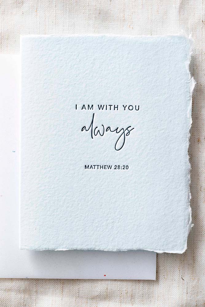 Fair-Trade I Am With You Always Greeting Card