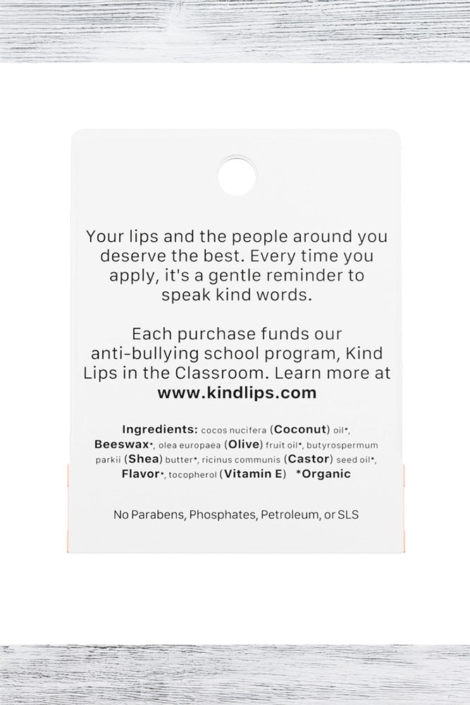 Organic Georgia Peach Chapstick