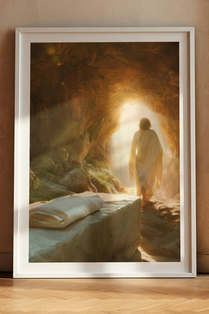 Victory Christian art in a white frame
