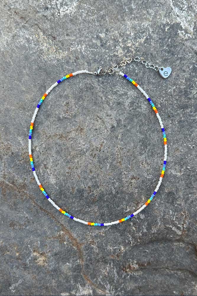 Multicolor Beaded Choker Necklace