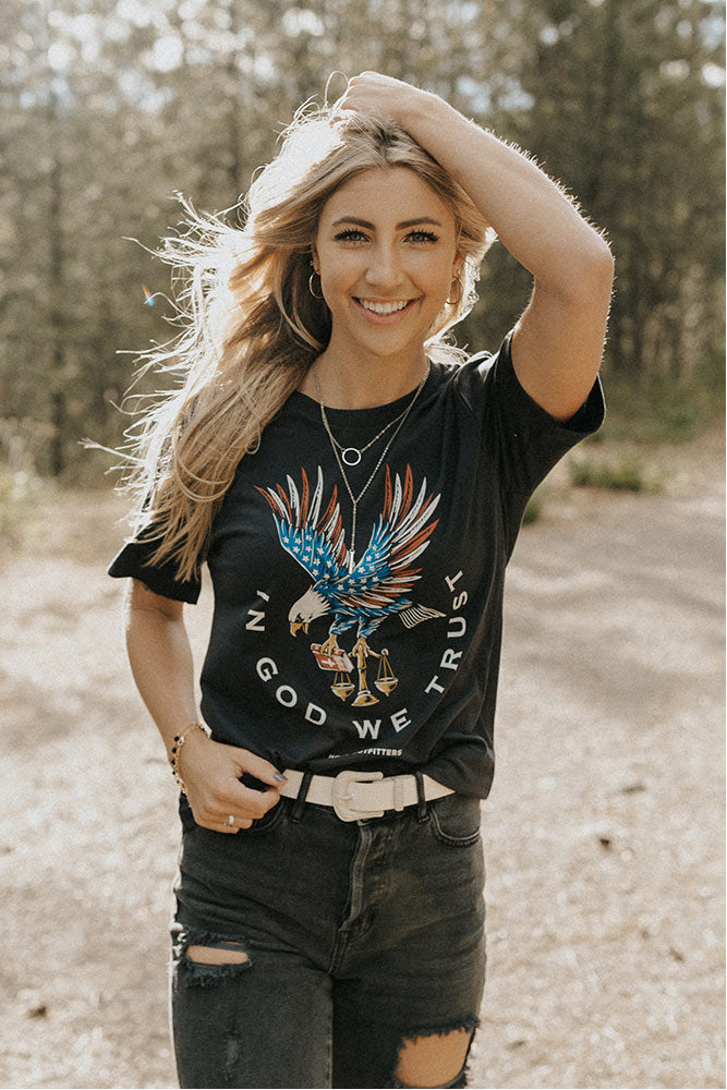 In God We Trust Eagle Tee