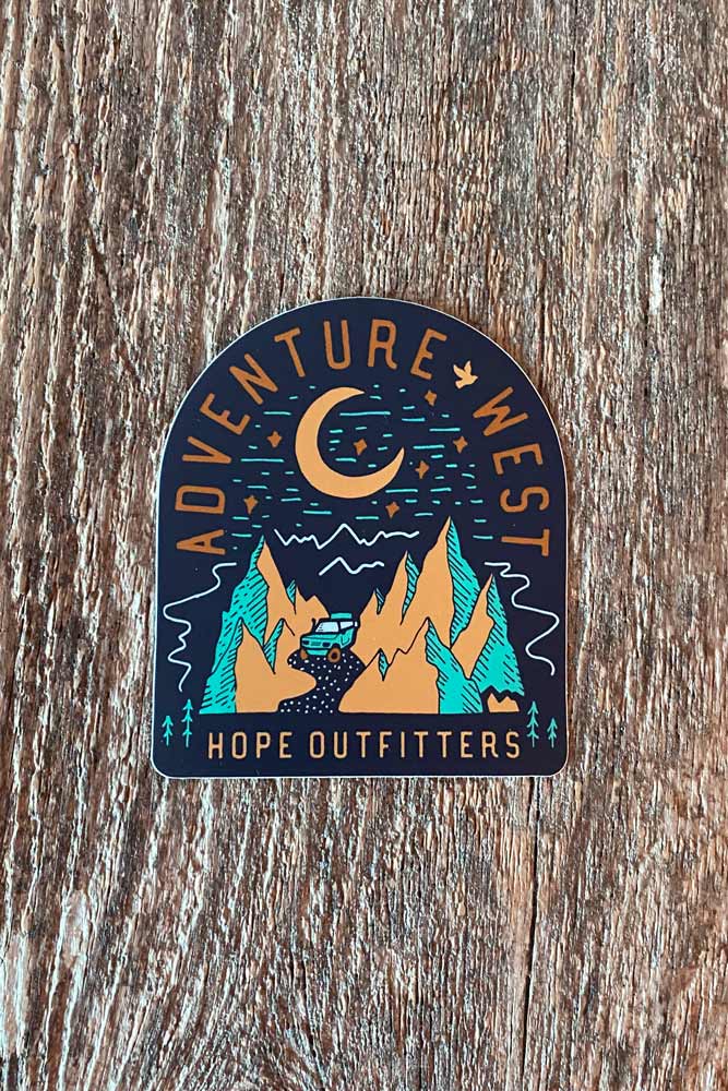 Adventure West Sticker