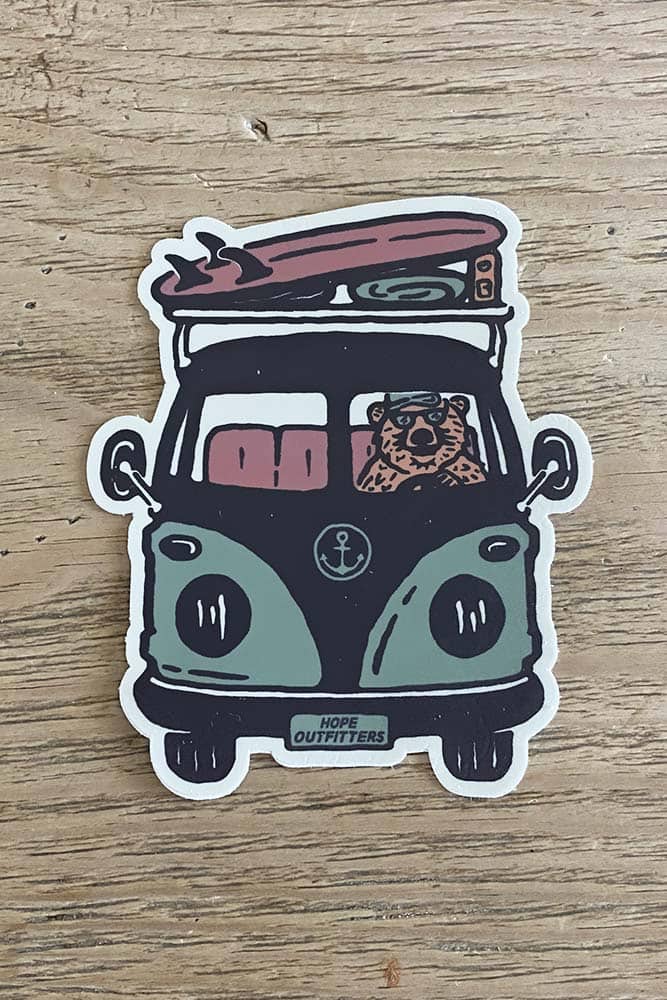 A Bear Mission Sticker