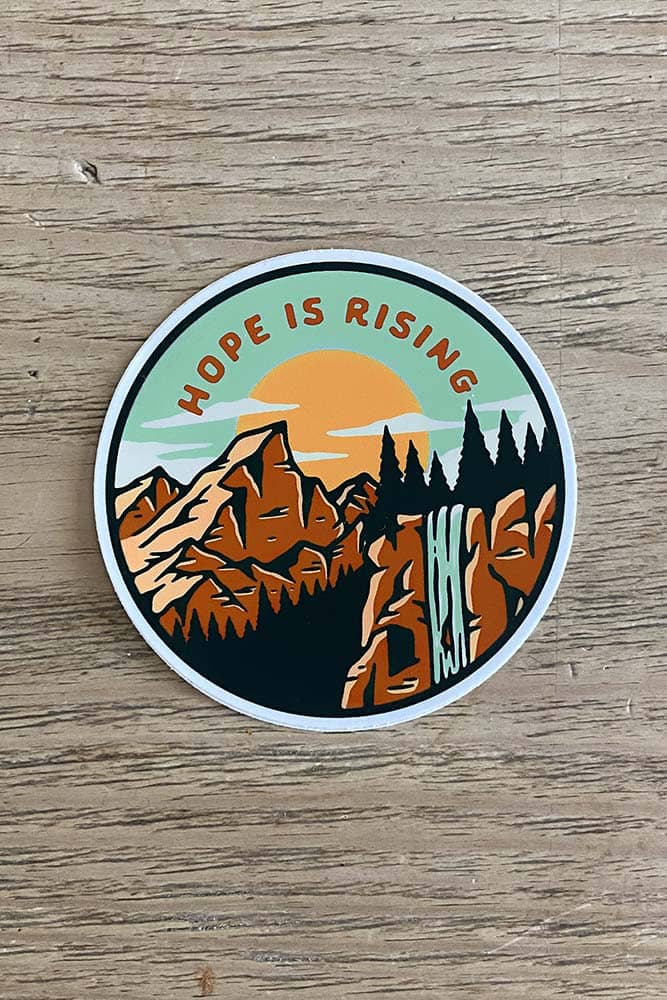 Hope is Rising Sticker