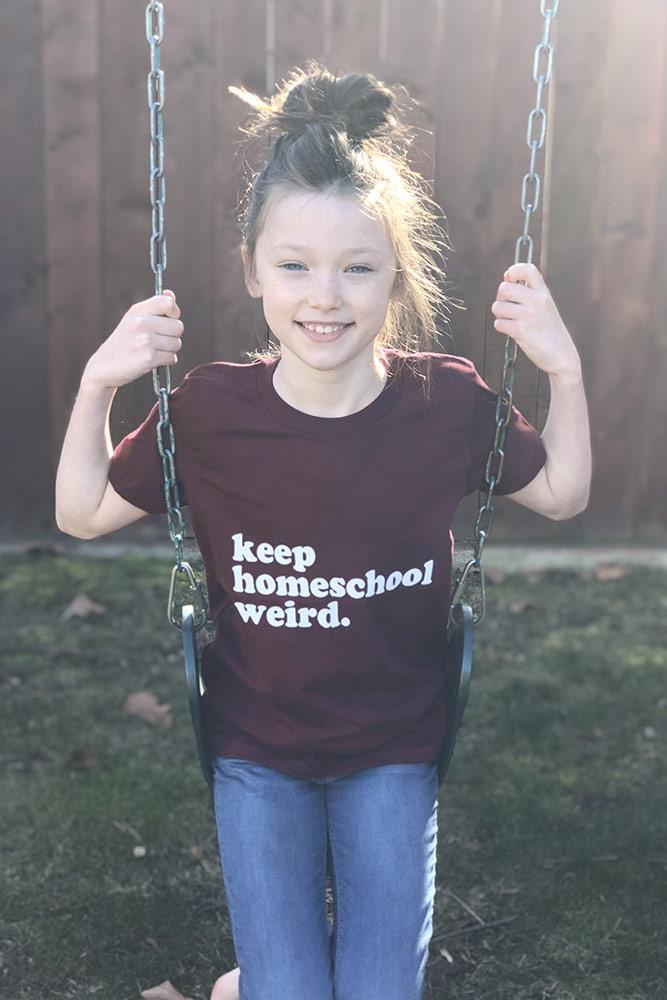 Youth Keep Homeschool Weird Tee