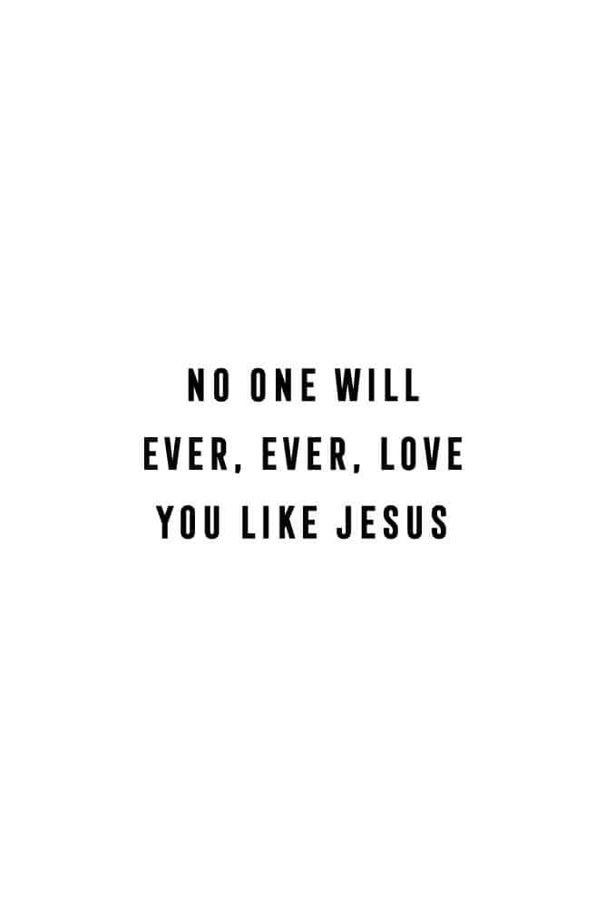 Womens No One Loves Like Jesus Tee