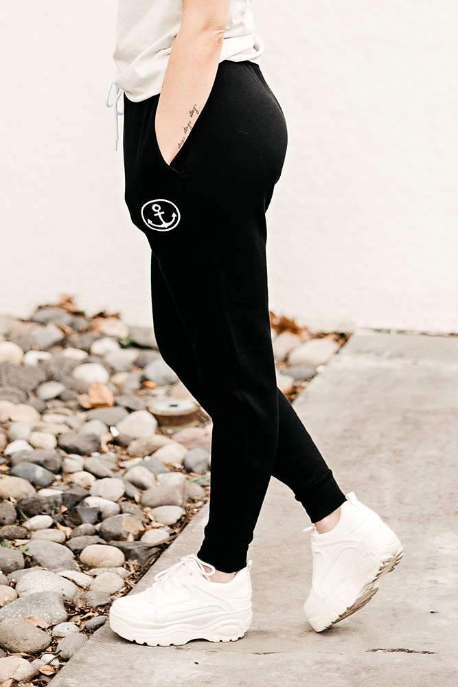 Mad Girls Black Sweatpants