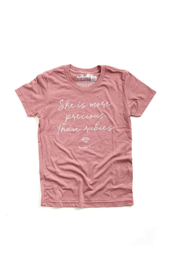 She Is More Precious Youth Tee - Hope Outfitters