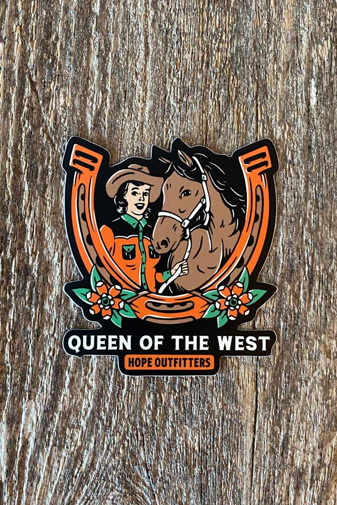 Queen of the West Sticker