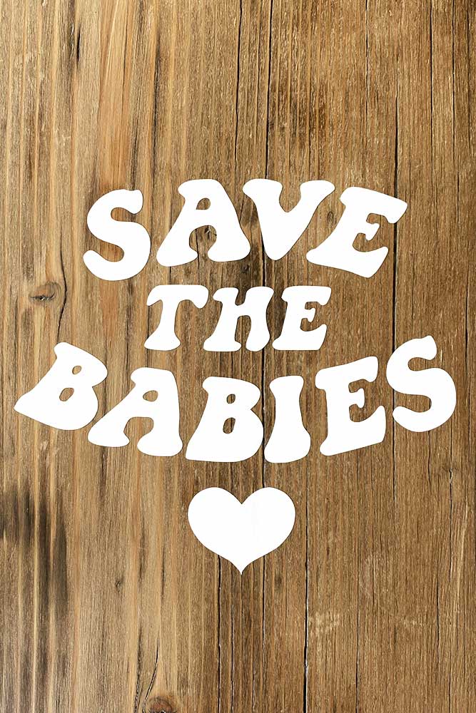 Save The Babies Decal