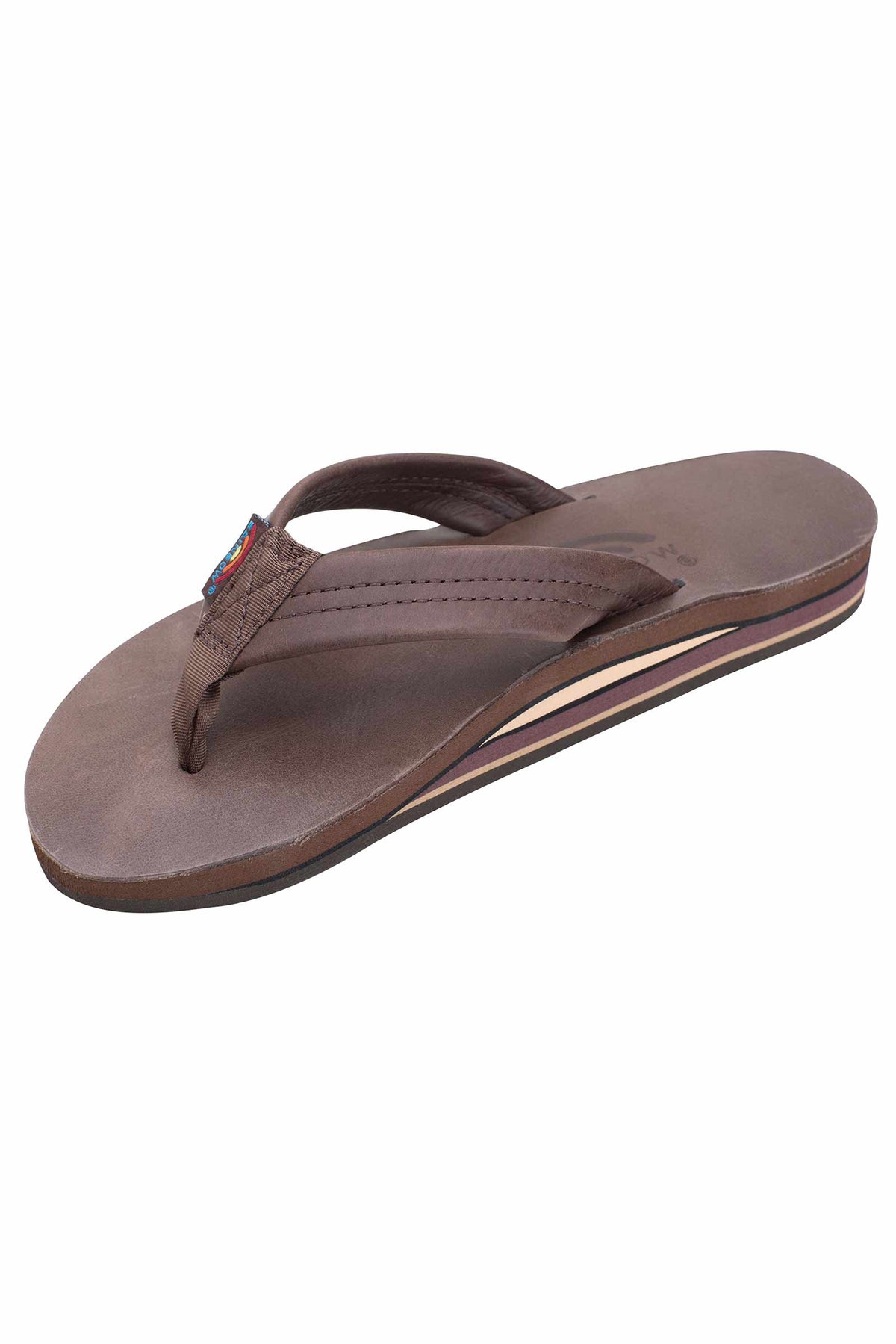 Womens Rainbow Sandals Classic Double Mocha