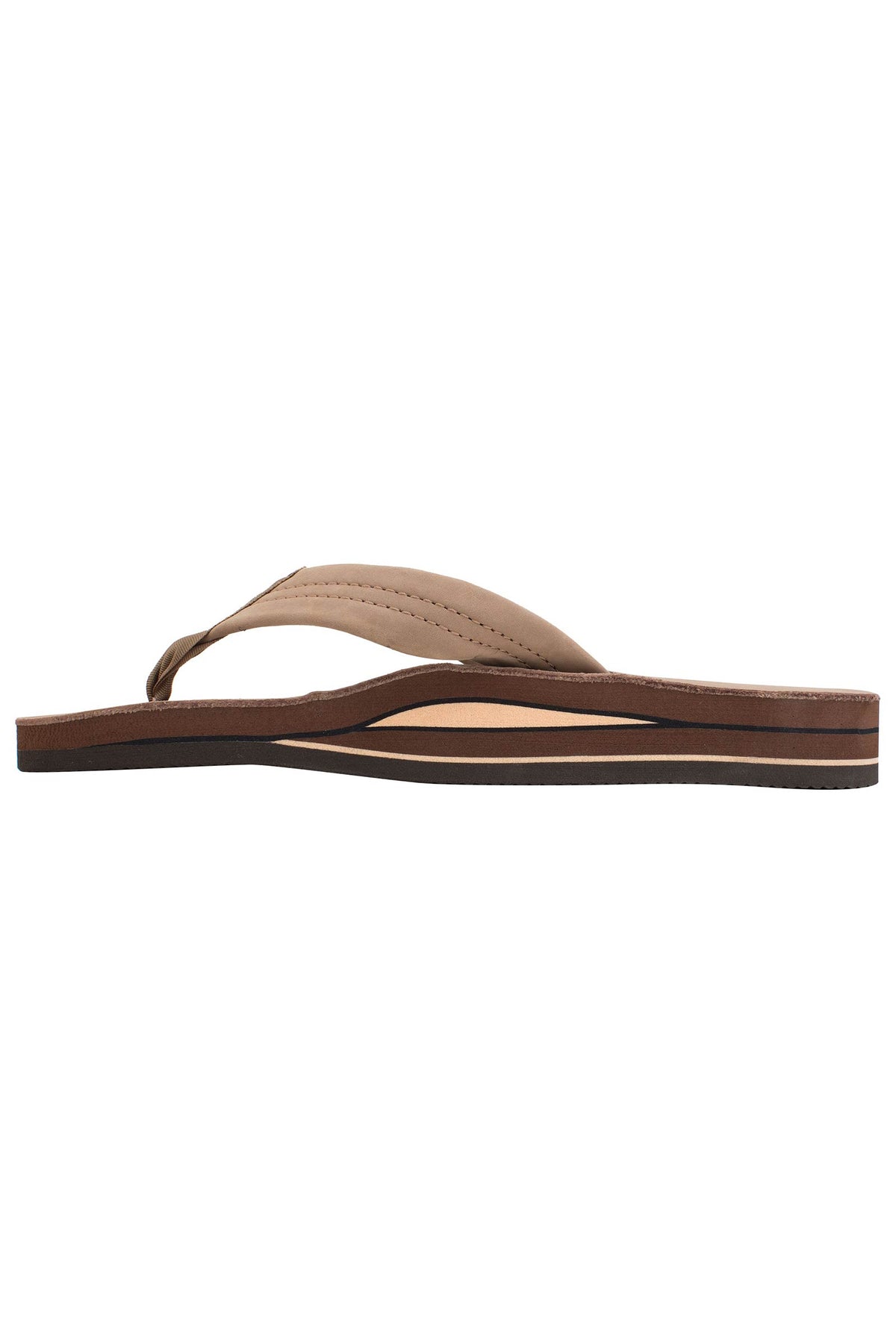 Womens Rainbow Sandals Premier Double Dark Brown