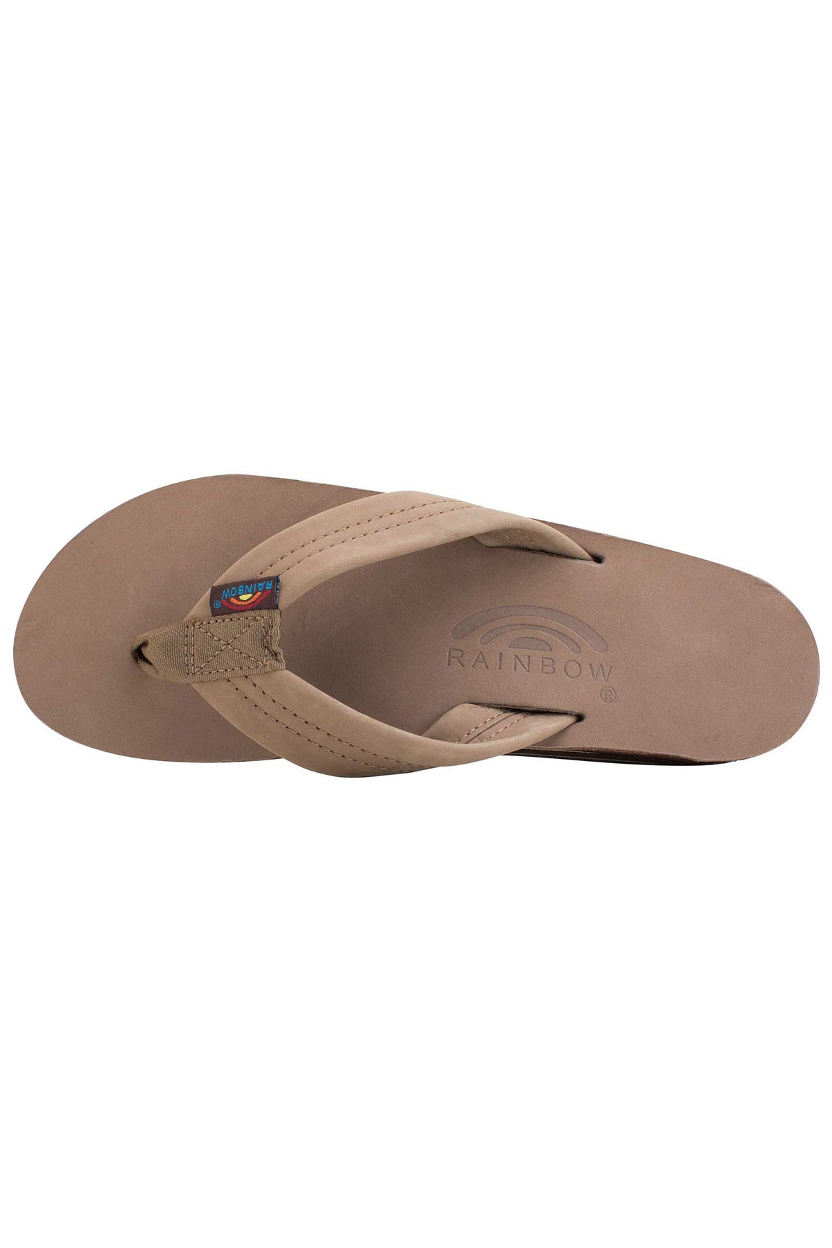 Womens Rainbow Sandals Premier Double Dark Brown