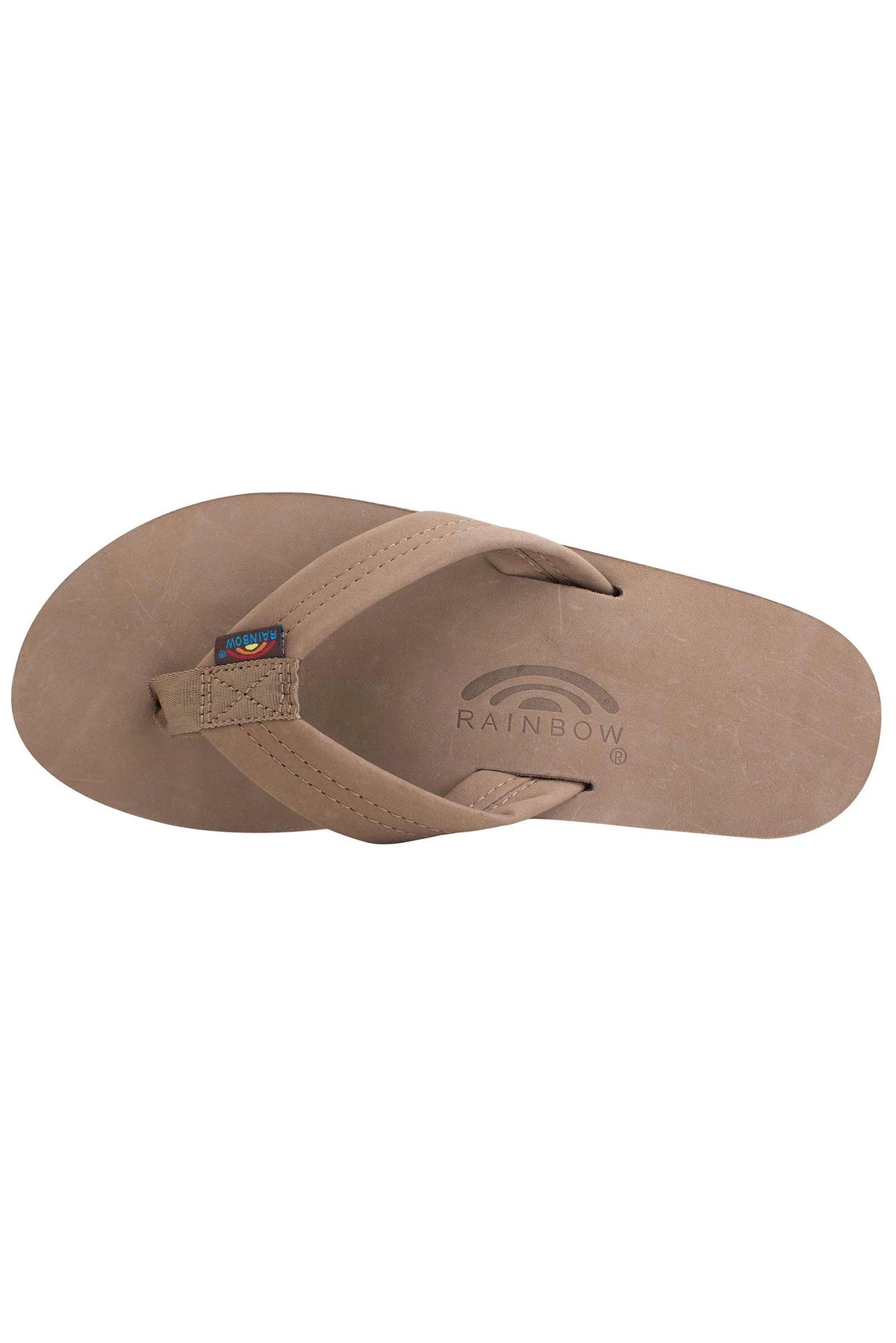 Mens Rainbow Sandals Premier Double Dark Brown