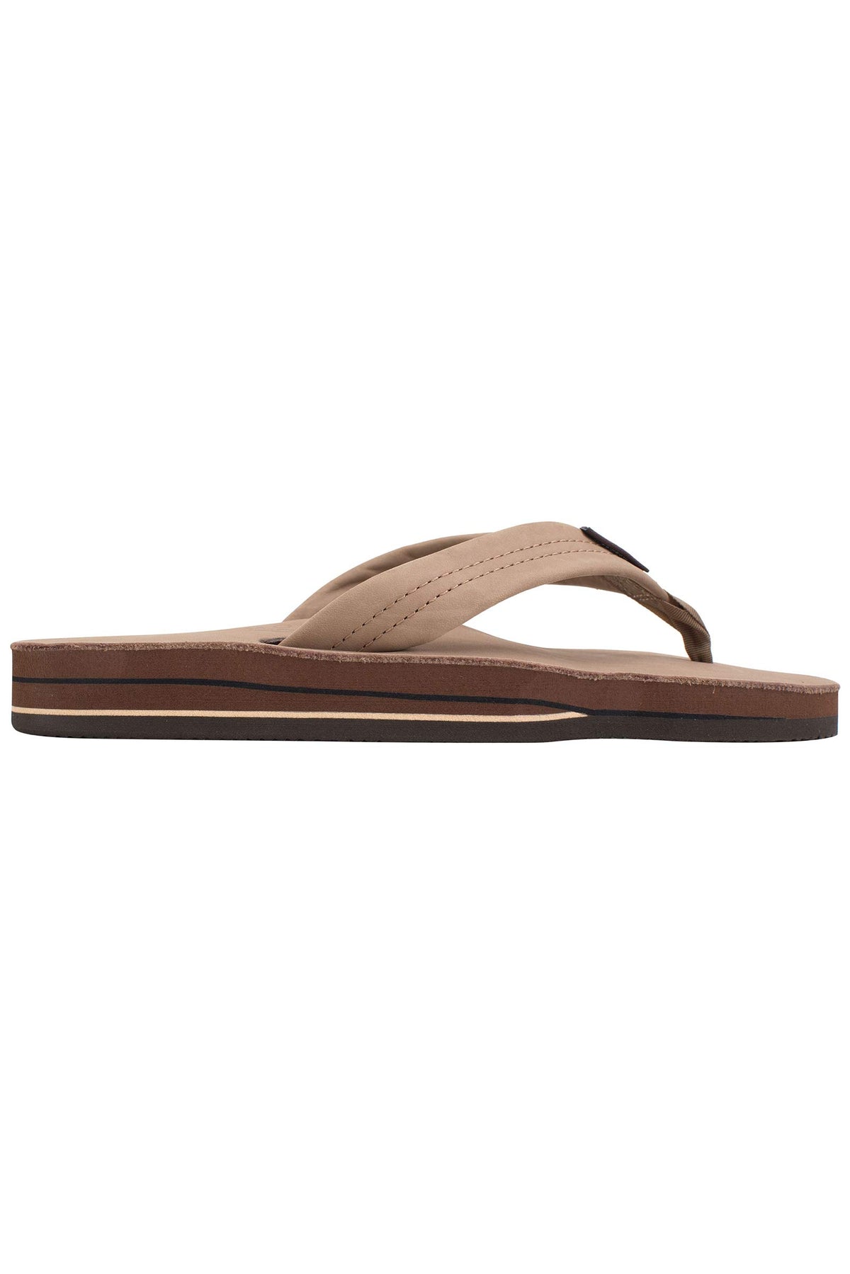 Womens Rainbow Sandals Premier Double Dark Brown